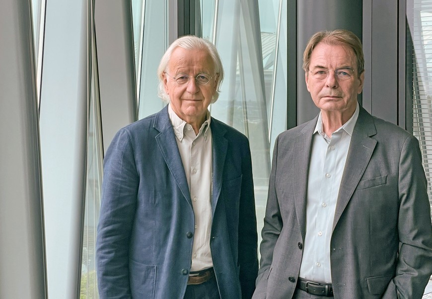 Porträtfoto Professor Manfred Grohmann und Professor Klaus Bollinger