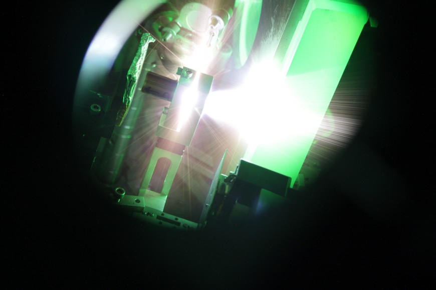 Versuchsaufbau Laser