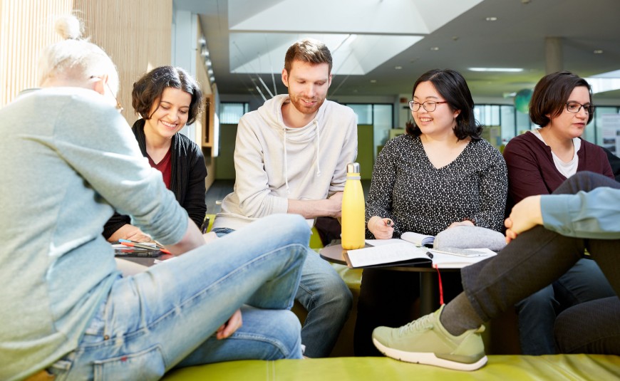 Studierende der TU Darmstadt im karo 5.