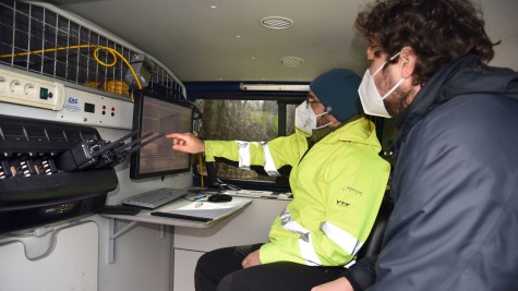 Vibrationsseismische Messungen des Untergrundes auf dem Campus Lichtwiese