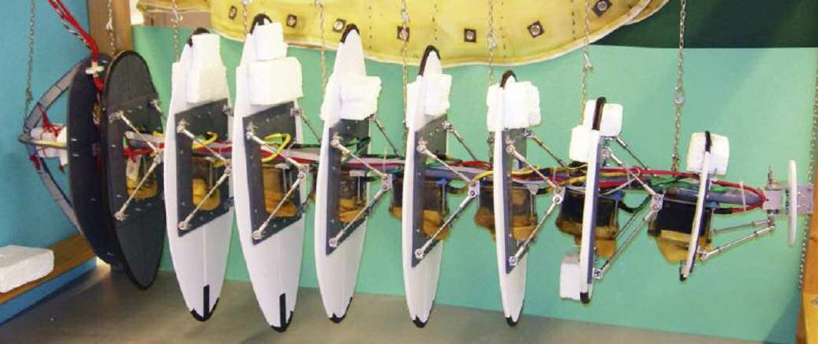 Fischroboter, Segmente ohne Haut