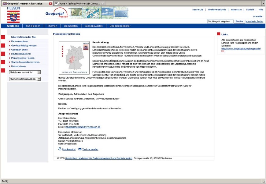 Screenshot Geoportal Hessen