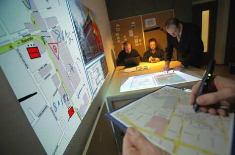 Einsatzleitzentrale. Bild: Andreas Arnold