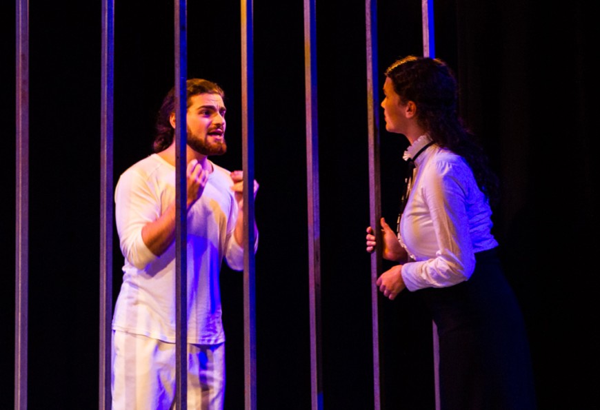 Dracula-Aufführung des TUD Schauspielstudios. Bild: Sebastian Pöthig