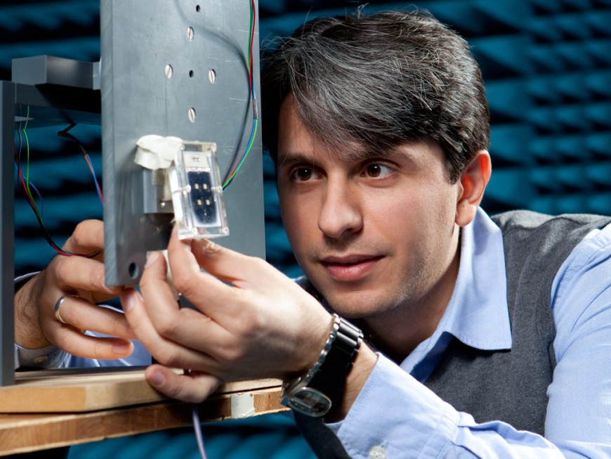 Onur Hamza Karabey gewann mit seinem Konzept den Ideenwettbewerb der TU Darmstadt. Bild: Katrin Binner