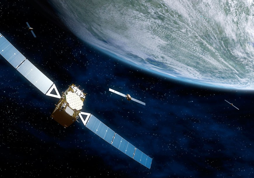 Künstlerische Darstellung von Satelliten im Weltraum. Bild: DLR