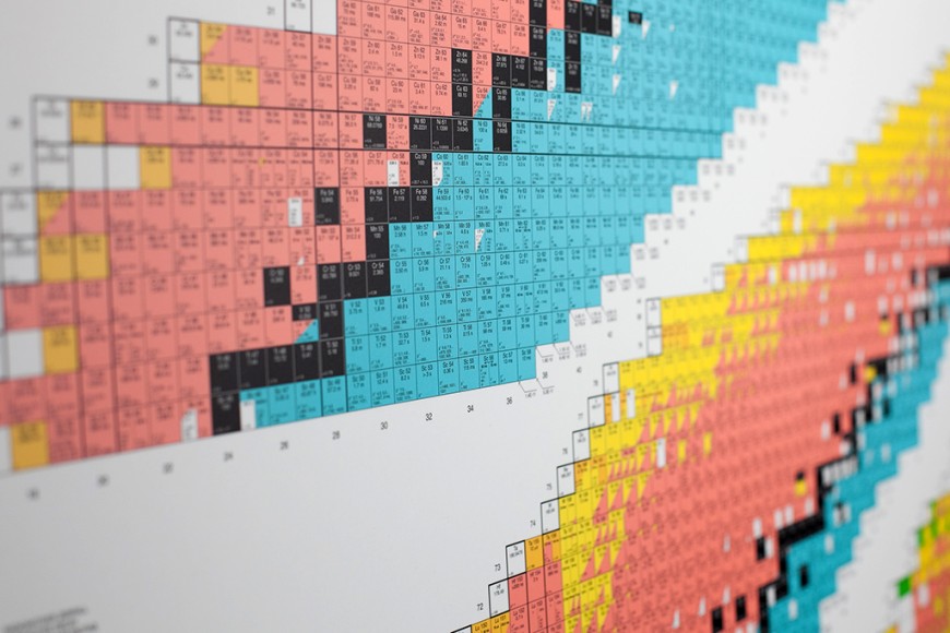 Nuklidkarte am Institut für Kernphysik. Bild: Chris Hartung