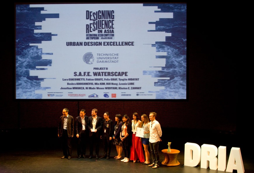 Das Gewinnerteam des Wettbewerbs „Designing Resilience in Asia“. Bild: Simon Gehrmann