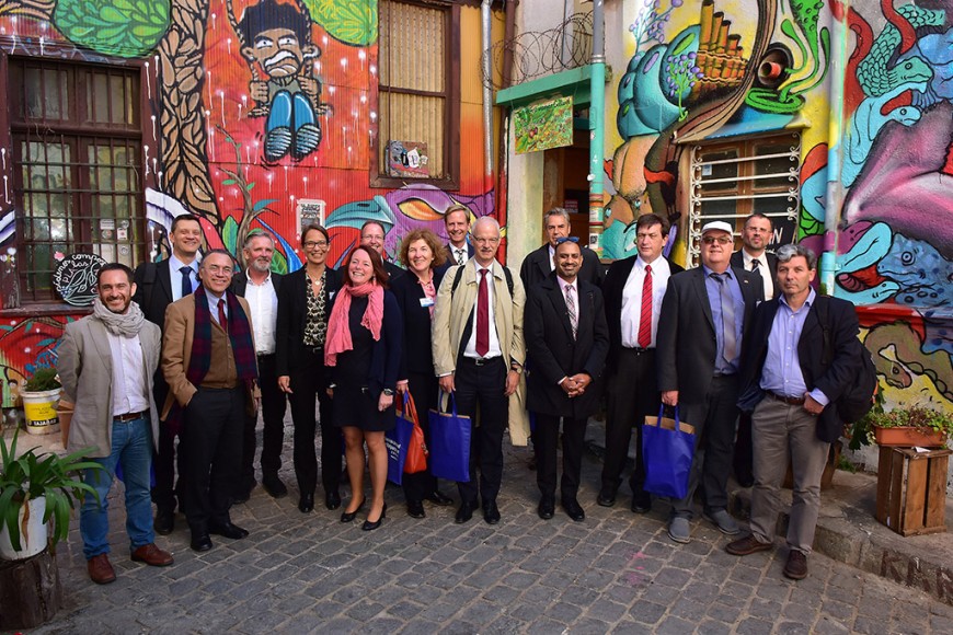 Delegationsreise nach Chile und Peru. Bild: Valparaiso CINV