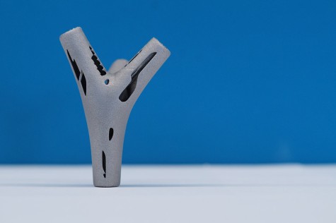 Nicht gefräst oder gegossen, sondern gedruckt: Ein Verbindungselement für das Bauwesen aus dem 3D-Drucker. Bild: Ulrich Knaack