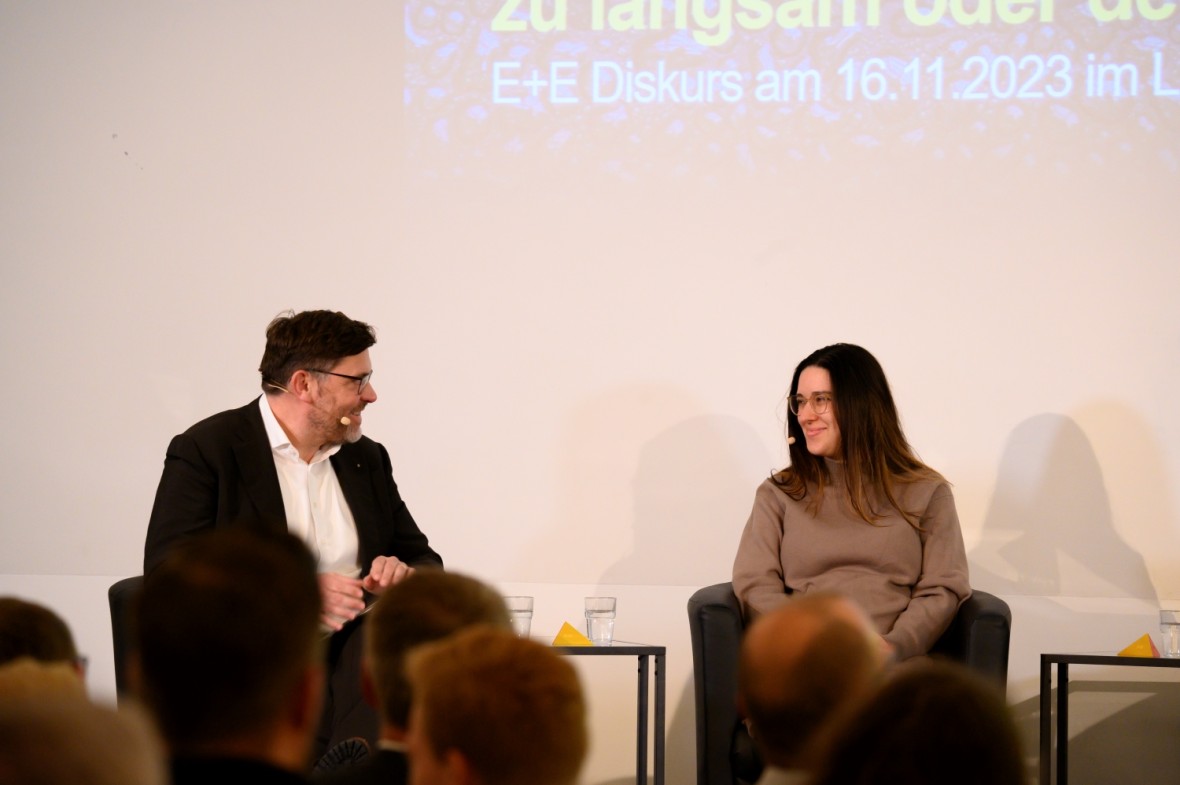 Podiumsdiskussion beim E+E Diskurs