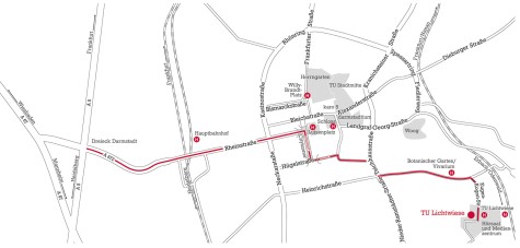 Anfahrtsplan Standort Lichtwiese