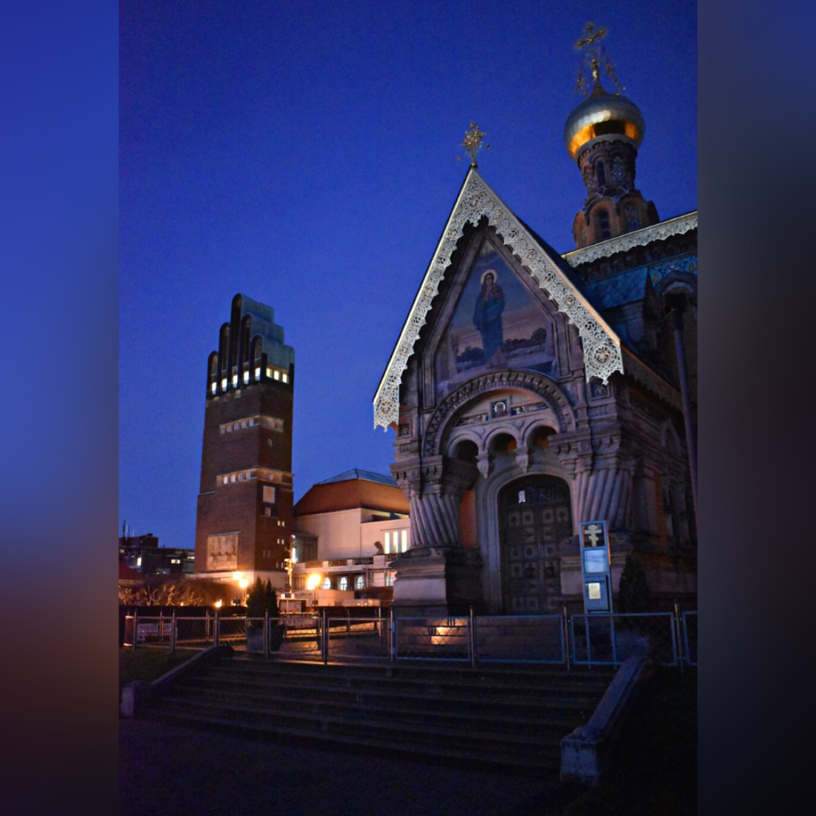 Hochzeitsturm und die Russische Kapelle