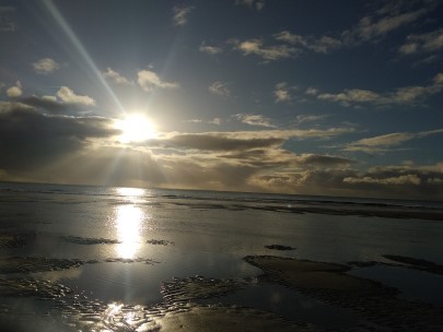 Die zeeländische Landschaft: Sendestrand und die Nordsee / The Zeeland landscape: send beach and the North Sea