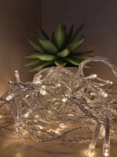 #studentsofTUdarmstadt, Energie sparen, Lichterketten, Steinblumen. // #studentsofTUdarmstadt, saving energy, fairy lights, stone flowers