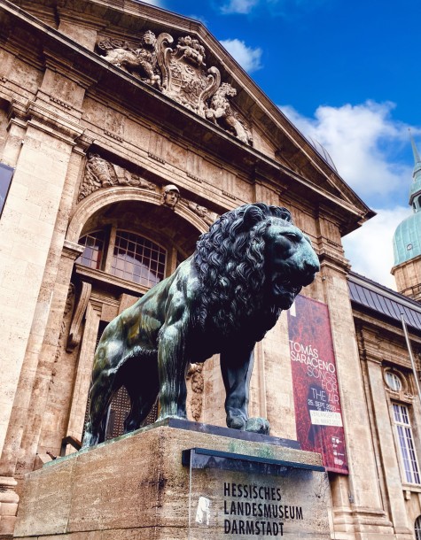 Wissenschaftsstadt, city of science Darmstadt, Hessisches Landesmuseum, Hessian State Museum, Art collection, Kunst Sammlung, Löwe, Lion