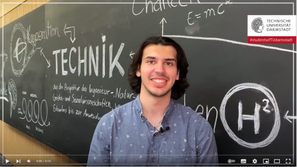 Video Why TU Darmstadt? Startfoto David